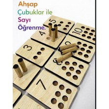 Özbience Ahşap Sayı Öğrenme Oyuncağı, Montessori Eğitici Materyali