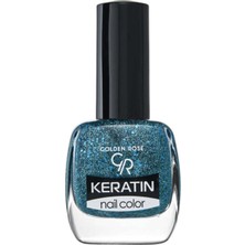 Golden Rose Keratin Nail Color Glitter - 409 - Işıltılı Oje