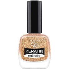 Golden Rose Keratin Nail Color Glitter - 407 - Işıltılı Oje