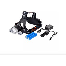 Dorasan Şarjlı 3 Başlıklı Profesyonel Kafa Lambası Güçlü LED Işık Yüksek Performans