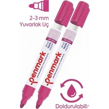 Özbience Pembe Yazı Tahta Kalemi 2'li Set, Doldurulabilir, Okul ve Sınıf Için