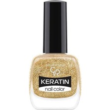 Golden Rose Keratin Nail Color Glitter - 406 - Işıltılı Oje