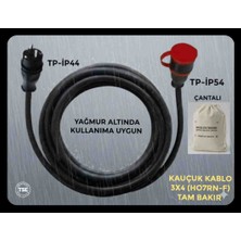 Srcelektronik Üntel Kauçuk Kablolu Araç Şarjı Uyumlu (1-50 Metre Arası (3x4 (H07RN-F) Ttr Tam Kauçuk - Tam Bakır Kablo) (Fişler Ip 44-54 -Yagmura Dayanıklı) Uzatma Seyyar