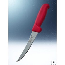 Beknife Bemiral 13CM Kıvrık Kemik Sıyırma Bıçağı 10354.13 Fibrox Kaymaz Saplı 20MM x 130MM x 2.5mm Kırmızı