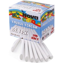 Özbience Beyaz Tebeşir 100'LÜ Set, 8cm Tahta Sürme Araçları, Temiz ve Kullanışlı