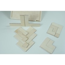 Özbience Eğlenceli Ahşap L Puzzle, Zeka ve Yaratıcılığı Destekler