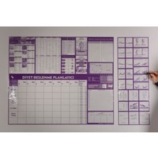 Özbience Sağlıklı Diyet Beslenme Planlayıcı 120X100 Cm, Pratik ve Kullanışlı Tasarım