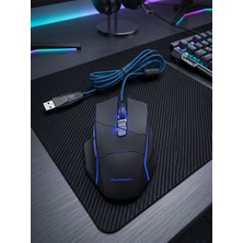 Erdineks 8 Tuşlu Rgb Gaming Oyuncu Mouse Ayarlanabilir Dpı Örgülü Kablolu E-Spor Faresi