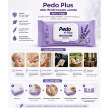 Pedo Plus Islak Mendil Kapaklı Lavanta 90'lı 1paket