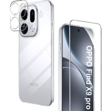Nanospace Oppo Find X9 Pro Ile Uyumlu Nano Ince Esnek Cam ve Temperli Sert Lens Koruyucu
