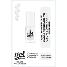 Golden Rose Gel Power Nail Lacquer-Gel Power Top Coat-Jel Oje