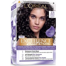 L'Oréal Paris Excellence Cool Creme 3.11 Ekstra Küllü Koyu Kahve Saç Boyası Uzun Süre Kalıcı Etki