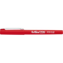Artline 220N Super Fine Ince Keçe Uçlu Yazı Kalemi Uç 0.2mm Red ( Kırmızı )