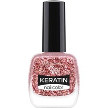 Golden Rose Keratin Nail Color Glitter - 408 - Işıltılı Oje
