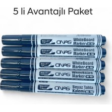 Özbience Yumuşak Uç Beyaz Yazı Tahtası Kalemi Siyah 5'li Set
