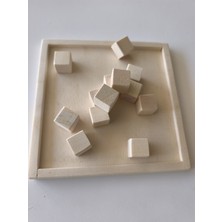Özbience Ahşap Oyun Levhası 18X18X2 Cm, Eğlenceli ve Şık Tasarım