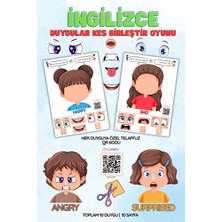 Mini Lingo İngilizce Duygular (Feelings) Kes Birleştir Oyun Seti - Sesli Telaffuz Destekli Etkinlik