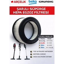 Özbience Sanatçı Şarjlı Dik Süpürge Hepa Filtreli, Güçlü Temizlik Aracı