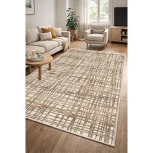 Lioara Home Çizgili Modern Dijital Baskı Halı |  Yıkanabilir Kaymaz Taban Salon & Yatak Odası Halısı