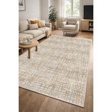 Lioara Home Çizgili Modern Dijital Baskı Halı |  Yıkanabilir Kaymaz Taban Salon & Yatak Odası Halısı