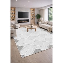 Lioara Home Modern Dijital Baskı Halı |  Yıkanabilir Kaymaz Taban Salon & Yatak Odası Halısı