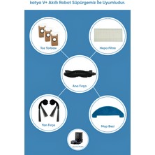 Özbience Katya V+ Akıllı Robot Süpürge Silme ve Süpürme Seti