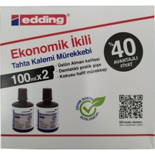 Özbience 100ML Siyah Tahta Kalemi Mürekkebi 2'li Set, Güçlü ve Kaliteli Uygulama