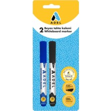 Özbience 2'li Beyaz Tahta Kalemi Seti, Mavi ve Kırmızı, Güvenli ve Dayanıklı