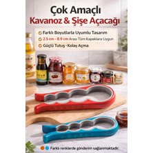 Ecovibe Çok Amaçlı Kavanoz & Şişe Açacağı | Kaymaz Saplı Güçlü Tutuş | Tüm Kapaklara Uyumlu Pratik Açacak