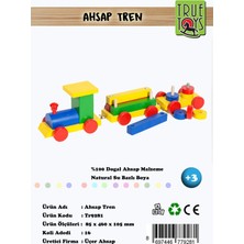 Özbience Çocuklar Için Ahşap Geometrik Tren Eğitici Oyuncak Seti