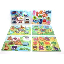 Özbience Ahşap Mıknatıslı Tutma ve Yazı Tahtası Eğlenceli Oyun Seti