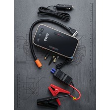 Erdineks 4'ü 1 Arada Dijital Ekranlı Akü Takviye Cihazı ve Lastik Şişirme Kompresörü - 12V 8000MAH Powerbank & Sos Fener