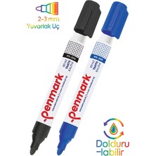 Özbience Siyah ve Mavi Yazı Tahta Kalemi, Doldurulabilir, Okul ve Sınıf Için