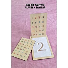 Özbience Ahşap Yaz Sil Tahtası, Alfabe ve Sayılar, Eğlenceli Öğrenme Seti