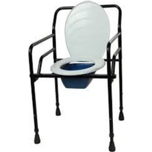 Özbience Yüksekliği Ayarlanabilir Taşınabilir Tuvalet Sandalyesi, Banyo ve Hastane Kullanımı