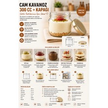 Cam Kavanoz 300 cc ve Kapağı