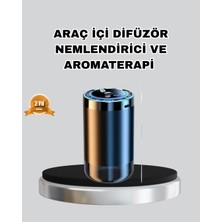 Pileli Store Aromaterapili Araç Içi Difüzör USB Bağlantılı ve Yıldız Işıklı