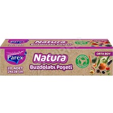 2 Adet Parex Natura Orta Boy Buzdolabı Poşeti 20 Li
