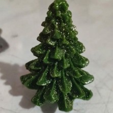 Karakız Dekoratif Çam Ağacı Silikon Kalıp8.5x6.2 Cm