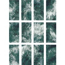 Art Mosaic Sea Green 12,5X25 / 5”X10” Flat Glossy Havuz Porseleni