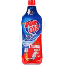 Porçöz 1 lt  Ekstra Güçlü Jel Lavabo Açıcı Kokusuz ve Etkili Temizlik Özelliği