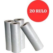 Kalbi Ticaret Rulo Poşet Küçük Boy X20 Rulo Hışır Atlet Poşet Market Manav Poşeti Çöp Poşeti