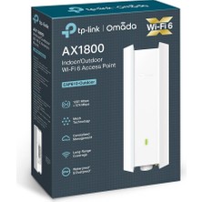 Renklime Tp-Lınk Omada EAP610-OUTDOOR AX1800 Dual Band Wıfı6 1xgbıt RJ45 574MBPS/2.4GHZ/1201MBPS/5GHZ Access Poınt (Adaptörlü)
