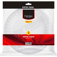 5 Adet Flodex Köpük Tabak Büyük 20 cm 5'li