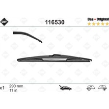 Valeo Cosmotex Silecek Supurgesi Arka 290MM Mercedes W246 S204 . Opel Astra G . Peugeot 407 508 5008 308 2008 Swf