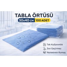 Renklime Tabla Örtüsü 30X40 cm 100 Adet Tek Kullanımlık Sıvı Geçirmez Nonwoven Örtü