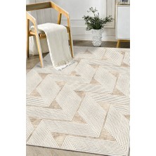 Lioara Home Çizgi Modern Dijital Baskı Halı |  Yıkanabilir Kaymaz Taban Salon & Yatak Odası Halısı
