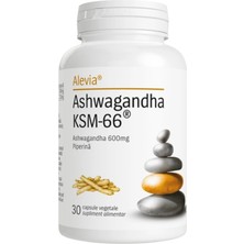 Alevia Withania Somnifera (Hint Ginsengi) Ksm-66 600 Mg + Piperin 30 Kapsül – Yüksek Emilimli Adaptogen Destek