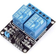 Robotik Programlama 12V 2 Kanal Röle Kartı - 2 Kontak Röle Modülü