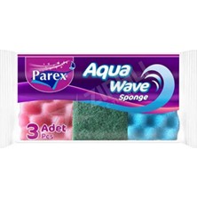 5 Adet Parex Aqua Wave Sünger 3 Lü